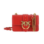PINKO // Love Icon Simply Mini Shoulder Bag // Red + Gold