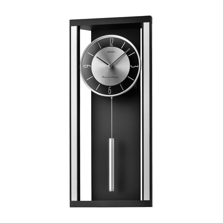 Mid-Century Modern Wall Clock // Dual Chimes Pendulum