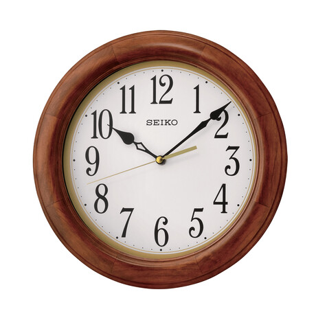 Round Wood Wall Clock