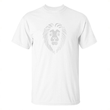 V1 Reflective Lion Head Tee // White (S)