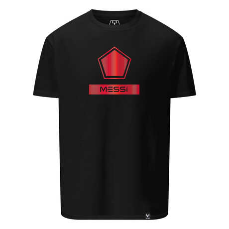 Reflective Chest Logo Tee // Black (S)