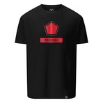 Reflective Chest Logo Tee // Black (M)