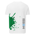 Messi Paint Splash Logo Outline Tee // White (S)