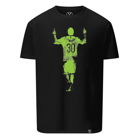 Messi Silhouette Tee // Black (S)