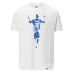 Messi Silhouette Tee // White (S)