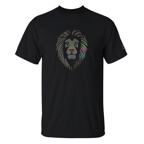 Reflective Lion Head Tee // Black (S)