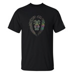 Reflective Lion Head Tee // Black (S)