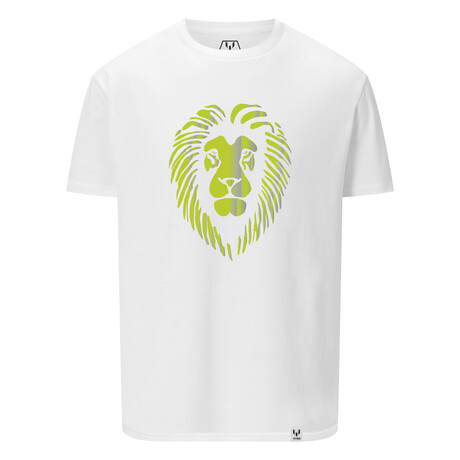 Reflective Lion Head Tee // White (S)