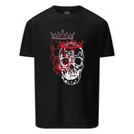 Double Skull Tee // Black (2XL)