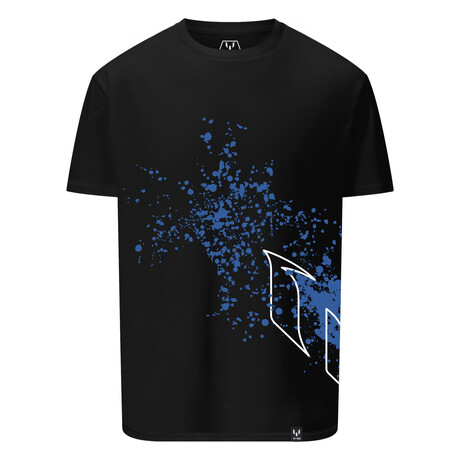 Messi Paint Splash Logo Tee // Black (S)