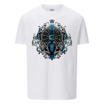 Messi Tattoo Tee // White (L)