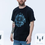 Messi Tattoo Tee // Black (S)