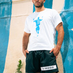 Messi Silhouette Tee // White (XL)