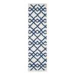 Pax 1208 // Ivory + Blue (7'6"L x 2'2"W x 0.5"H)