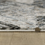 Landscapes 5911 // Blue + Ivory (5'3"L x 3'3"W x 0.5"H)