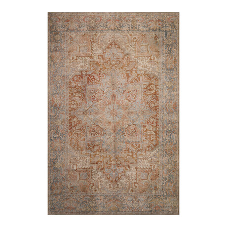 London 4801 // Rust Blue (3'0"L x 2'0"W x 0.25"H)