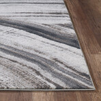 Illusions 6218 // Ivory + Gray (4'11"L x 3'3"W x 0.5"H)