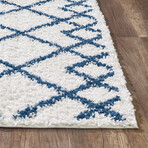 Pax 1208 // Ivory + Blue (7'6"L x 2'2"W x 0.5"H)