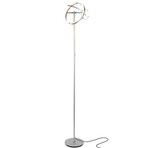 Halo Split // Adjustable LED Torchiere Floor Lamp (Black)