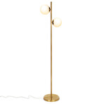 Sphero // LED Modern Tree Floor Lamp With 2 Frosted Glass Globes