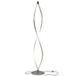 Twist // LED Modern Spiral Floor Lamp (Black)