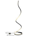 Allure // LED Spiral Decor Floor Lamp (Black)