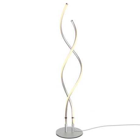 Embrace // LED Spiral 2-in-1 Floor + End Table Lamp Combo (Black)