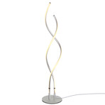 Embrace // LED Spiral 2-in-1 Floor + End Table Lamp Combo (Black)