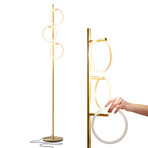 Saturn // LED Decor Tree Floor Lamp With 3 Removable Light Rings