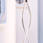 Twist // LED Modern Spiral Floor Lamp (Black)