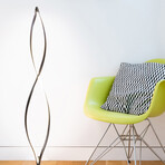 Twist // LED Modern Spiral Floor Lamp (Black)