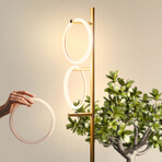 Saturn // LED Decor Tree Floor Lamp With 3 Removable Light Rings