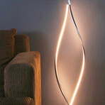 Twist // LED Modern Spiral Floor Lamp (Black)