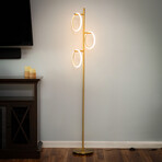 Saturn // LED Decor Tree Floor Lamp With 3 Removable Light Rings