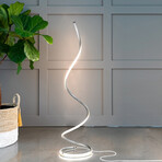 Allure // LED Spiral Decor Floor Lamp (Black)