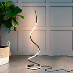 Allure // LED Spiral Decor Floor Lamp (Black)