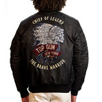 Top Gun® “Chief Of Legend” Varsity Jacket // Black (XL)