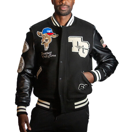 Top Gun® “Goat” Varsity Jacket // Black (XS)