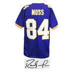 Randy Moss // Signed Purple Custom Football Jersey