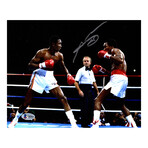 Sugar Ray Leonard Signed Boxing Fight Against Thomas Hearns 8x10 Photo (Beckett)
