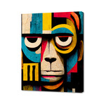 Abstract Art Monkey (8"H x 10"W x 0.75"D)