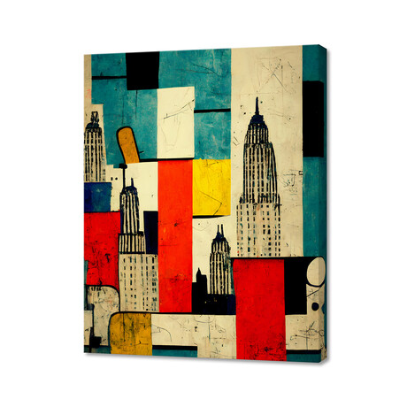 Great Apple City (8"H x 10"W x 0.75"D)