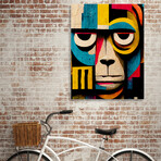 Abstract Art Monkey (8"H x 10"W x 0.75"D)