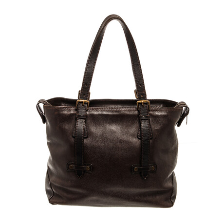 Louis Vuitton Brown Leather Utah Kiowa Tote