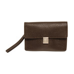 Louis Vuitton Brown Taiga Leather Selenga Clutch Bag