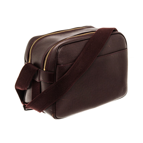 Louis Vuitton Burgundy Taiga Leather Reporter PM Crossbody Bag