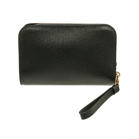 Louis Vuitton Green Taiga Leather Baikal Clutch Bag
