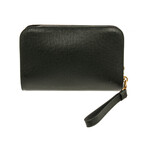 Louis Vuitton Green Taiga Leather Baikal Clutch Bag