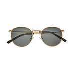 Dade Sunglasses // Gold Frame + Black Lens