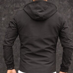 Wind Resistant + Waterproof Raincoat // Black (M)